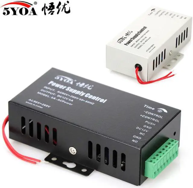 Alt view image 3 of 6 - DC 12V Door Access Control system Switch Power Supply 3A 5A AC 110~240V for RFID Fingerprint Access Control Machine Device(12V3A Black Power)