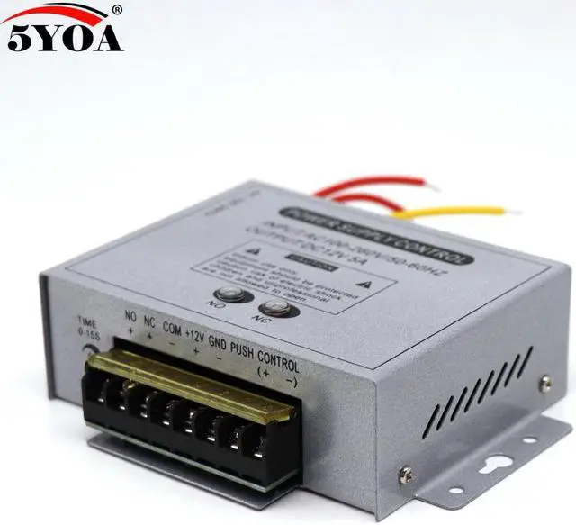 Alt view image 3 of 6 - Access Control Power Supply 12V 5A High End Door RFID Fingerprint Supplier Adapter Covertor System Machine DC AC 100~260V(12V3A White Power)
