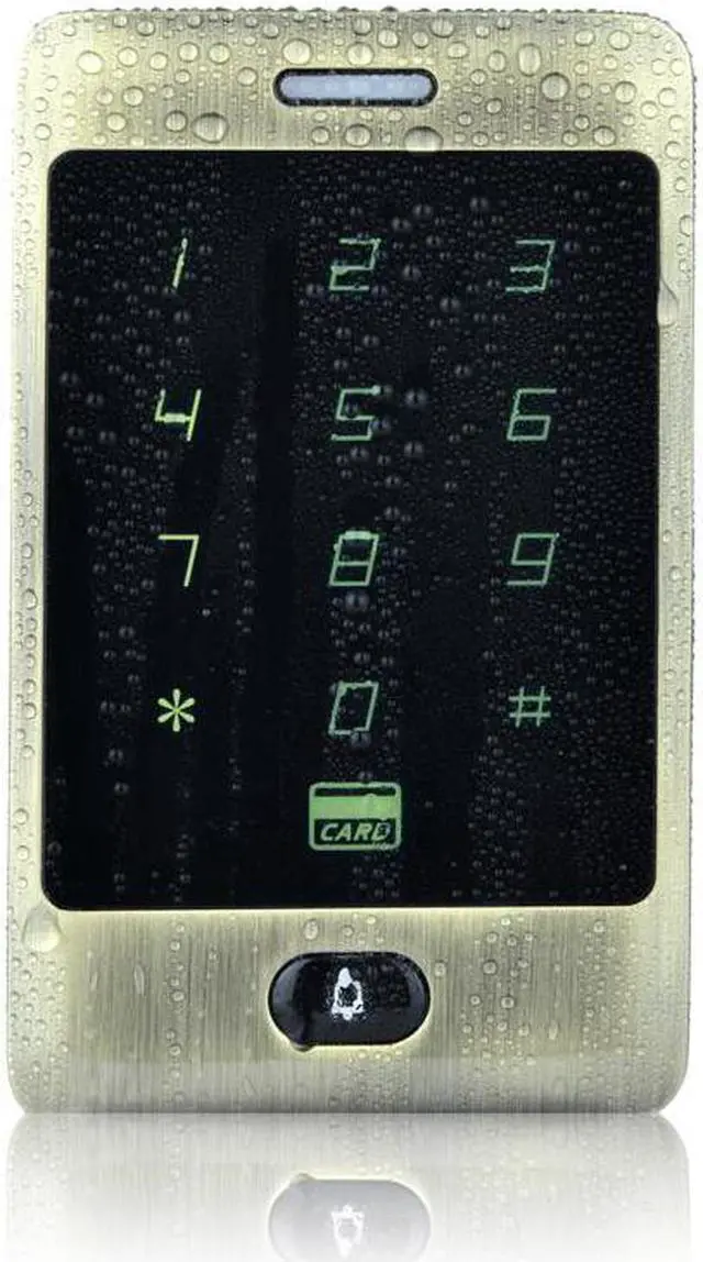 Main image of Waterproof Touch Metal RFID Access Control Electronic Door Lock Electric Gate Opener Smart Keypad Case Reader 125khz ID Card(Fat Light Green)