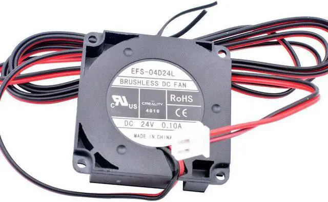 Alt view image 4 of 4 - EFS-04D24L 40mm blower 4cm 40x40x10mm DC24V 0.10A 2 lines Side-blowing centrifugal turbo blower cooling fan for 3D printer