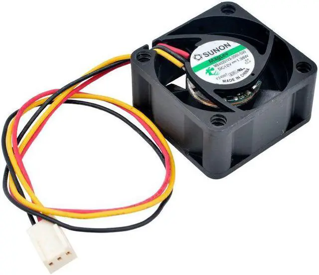 Alt view image 4 of 4 - MB40201VX-0000-G99 4cm 40mm fan 40x40x20mm DC12V 1.38W 3pin Cooling fan for 1U power supply