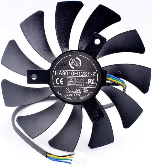 Alt view image 4 of 5 - HA9010H12SF-Z 12V 0.57A 85mm 40mm Mounting pitch 4Wire 4Pin For Dataland Graphics Card Cooling Fan