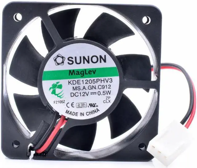 Alt view image 3 of 4 - KDE1205PHV3 5015 5cm 50x50x15mm 12V 0.5W magnetic suspension bearing quiet cooling fan