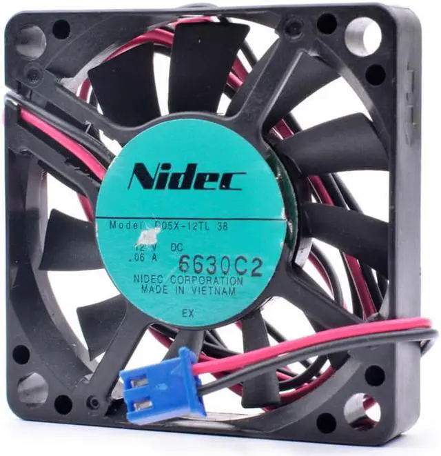 Alt view image 3 of 4 - D05X-12TL 5cm 5010 50x50x10mm 50mm fan 12V 0.06A very quiet north and south bridge cooling fan