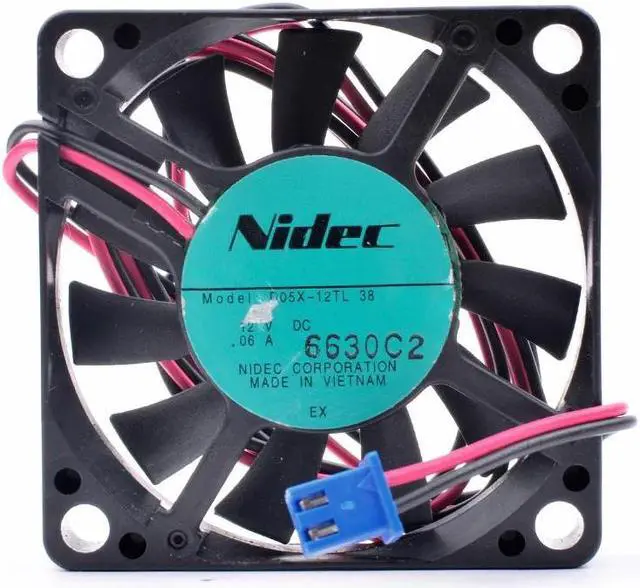 Alt view image 4 of 4 - D05X-12TL 5cm 5010 50x50x10mm 50mm fan 12V 0.06A very quiet north and south bridge cooling fan