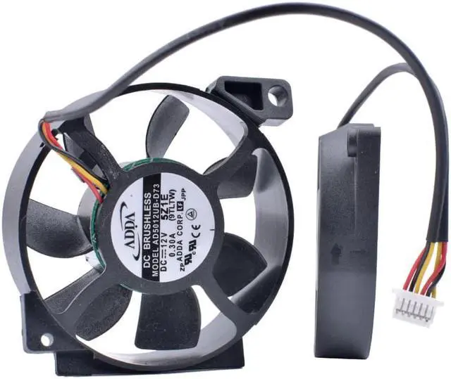 Alt view image 3 of 3 - AD5012UB-D73 AD4512XB-G73 12V 0.30A Dual Fan  Projector Cooling Fan