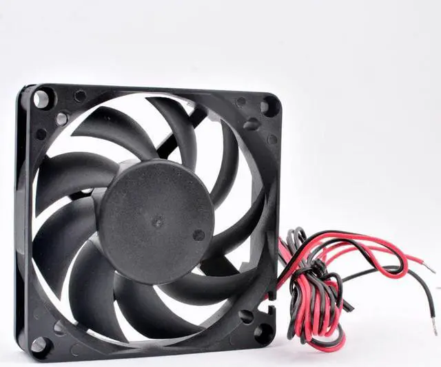 Alt view image 4 of 4 - DFB701512H 7cm 70mm fan 70x70x15mm DC12V 4.2w 2 wires 2 balls Cooling fan with large air volume for chassis power supply