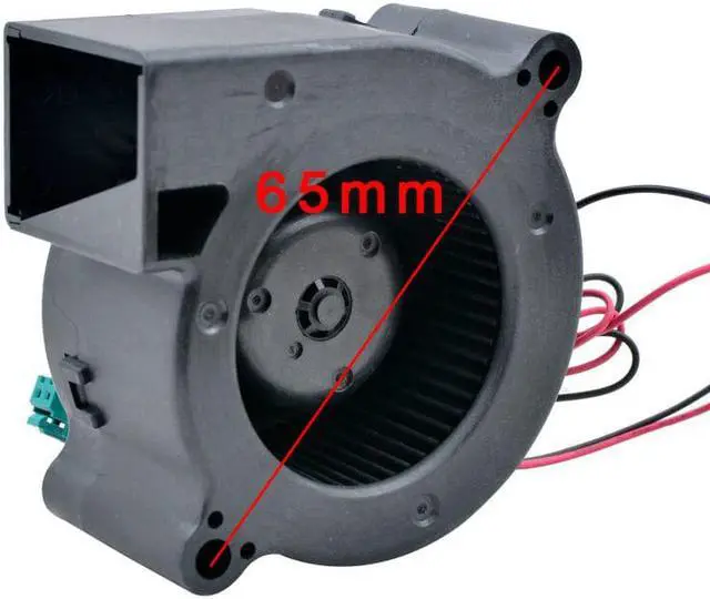 Alt view image 5 of 5 - D06F-12B2S1 6cm 60mm blower fan 60x60x28mm pitch 65mm DC12V 0.30A blower cooling fan for humidifier projector