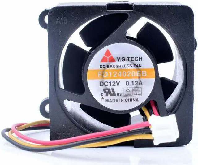 Alt view image 4 of 4 - Y.S FD124020EB 4cm 4020 40x40x20mm 40mm fan 12V 0.12A switch power supply cooling fan