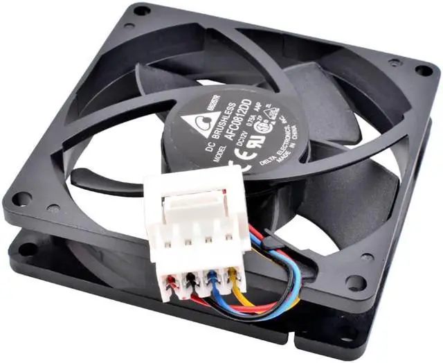 Alt view image 3 of 4 - AFC0812DD 8cm 80mm 12V 0.75A Double ball bearing large air volume server cooling fan