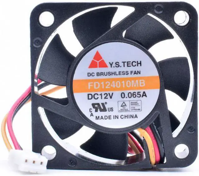 Alt view image 4 of 4 - Y.S FD124010MB 4cm 4010 40x40x10mm 40mm fan 12V 0.065A 3 lines very quiet cooling fan
