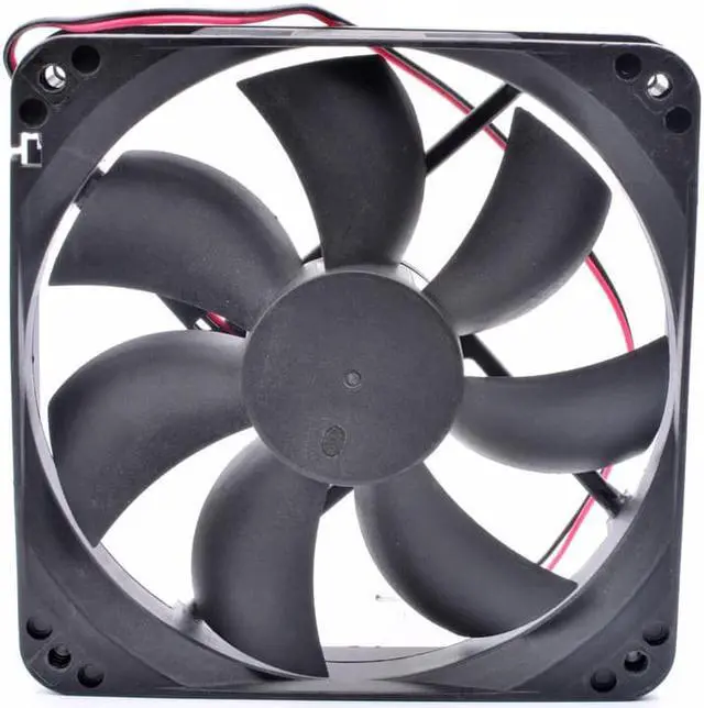 Alt view image 2 of 4 - YL D12BH-12 12cm 12025 120x120x25mm 120mm 12V 0.30A double ball chassis power supply cooling fan