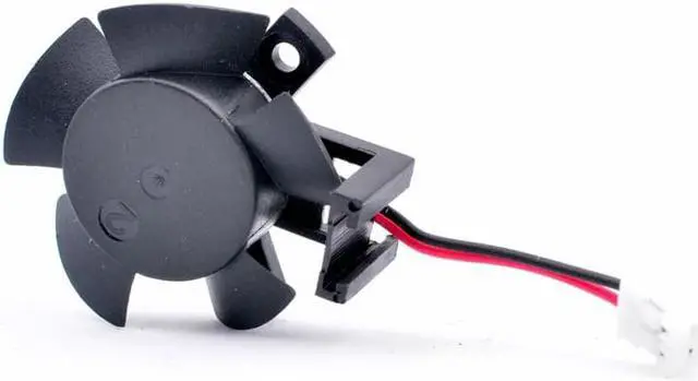 Alt view image 5 of 5 - DFS301012H DC12V 1.5W Diameter 27mm hole pitch 19x19x19mm 2 wires cooling fan for soft router heat sink aluminum LED car lights