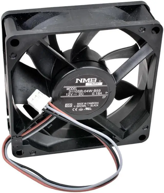 Alt view image 2 of 4 - New 3110SB-04W-B59 8cm 80mm 80x80x25mm 8025 DC12V 0.18A Cooling Fan for Projector