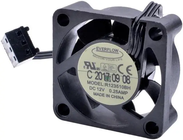 Alt view image 3 of 4 - R123510BH 3cm 30mm fan 3010 DC12V 0.25A Large air volume mini computer case CPU cooling fan