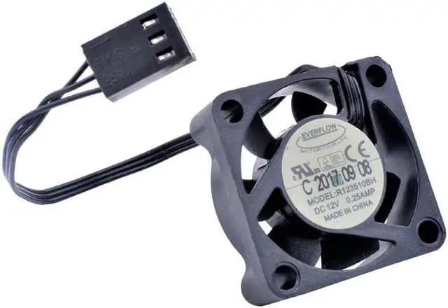 Alt view image 2 of 4 - R123510BH 3cm 30mm fan 3010 DC12V 0.25A Large air volume mini computer case CPU cooling fan