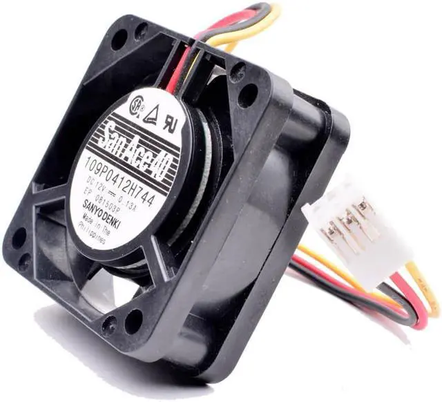 Alt view image 2 of 3 - 109P0412H744 4cm 4015 40x40x15mm 12V 0.13A  switch server cooling fan