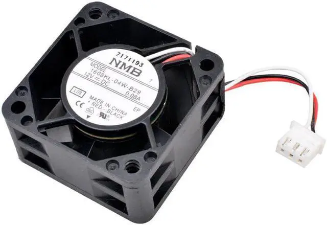 Alt view image 4 of 4 - 1608KL-04W-B29 40X40X20mm DC12V 0.08A 3pin cooling fan for server switch