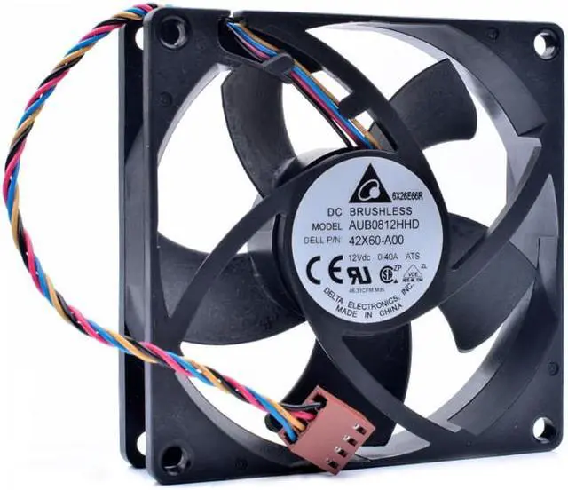 Main image of AUB0812HHD 8cm 80mm 80x80x20mm 8020 DC12V 0.40A 42X60-A00  chassis CPU cooling fan