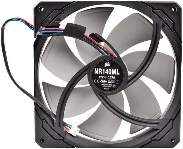 Alt view image 3 of 4 - New NR140ML 14cm 140mm fan 140x140x25mm 14025 DC12V 0.27A cooling fan for RMx Series 850W (2021) power supply