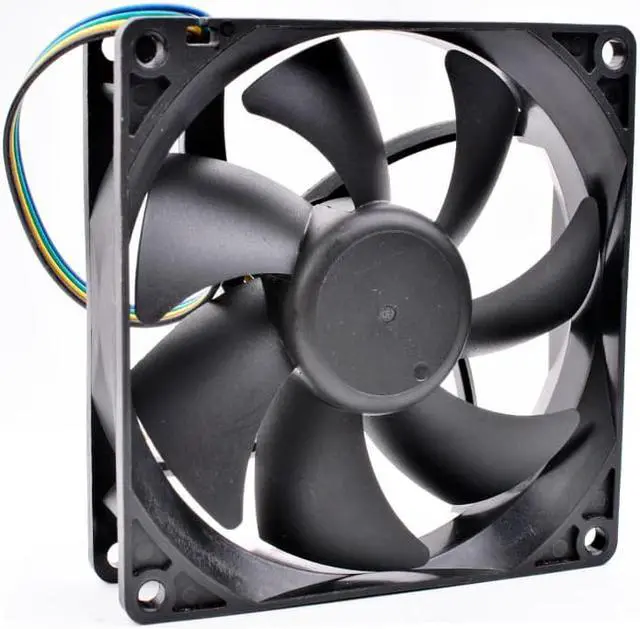Alt view image 3 of 4 - EVERFLOW F129025BU 9cm 9025 12V 0.38A 4 lines pwm computer CPU chassis cooling fan