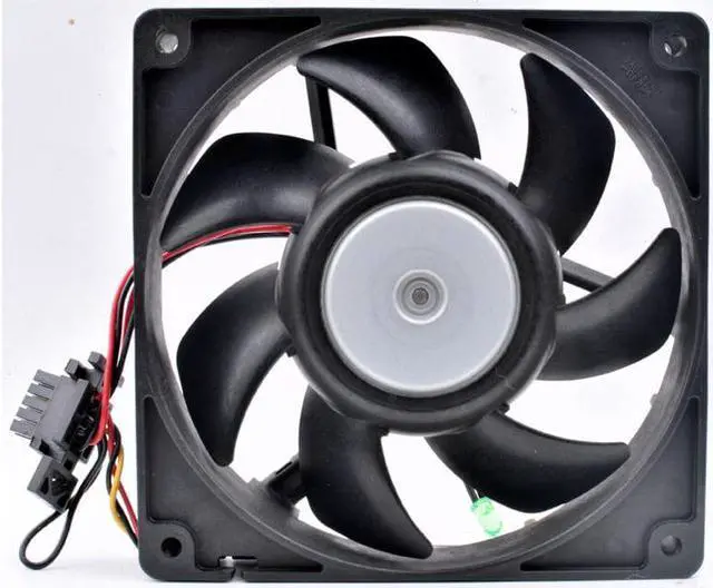 Alt view image 4 of 4 - 9G1212E403 12cm 12025 120mm fan 120x120x25mm DC12V 0.58A 3 lines, large air volume, cooling fans for servers and power supplies
