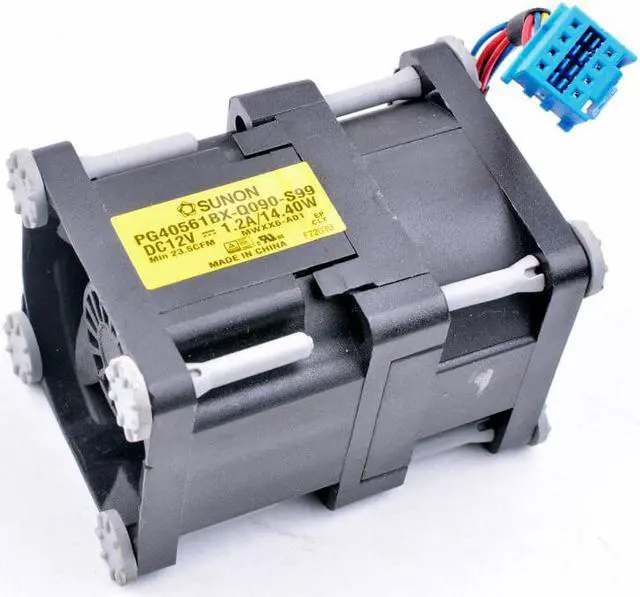 Alt view image 4 of 4 - PG40561BX-Q090-S99 MWXX6-A01 4cm 4056 40x40x56mm 12V 1.2A/14.40W server cooling fan