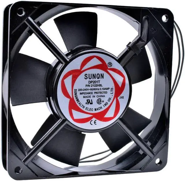 Main image of DP201T 2122HBL 12cm 12025 AC220V 240V Double ball bearing cabinet metal high temperature cooling fan
