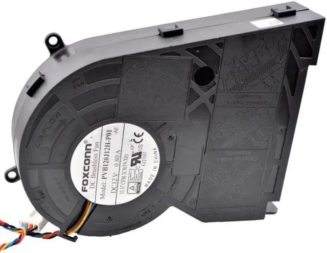 Alt view image 2 of 4 - PVB120J12H-P01 12cm DC 12V 0.80A Large air volume turbine blower projector cooling fan