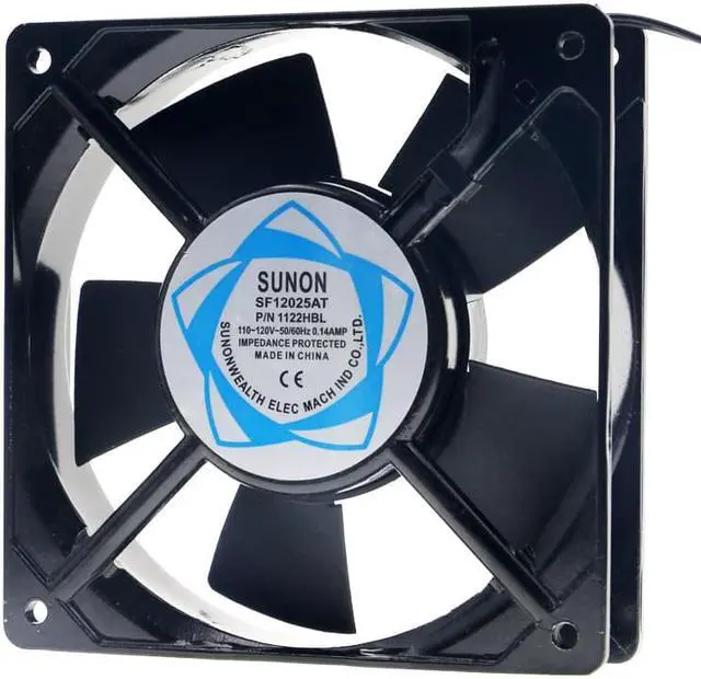 Alt view image 3 of 4 - SF12025AT 12cm 12025 120mm fan AC 110V~120V Double ball bearing aquarium fan cabinet cooling fan