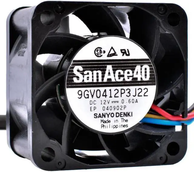 Main image of 9GV0412P3J22 4cm 40mm fan 4028 DC12V 0.60A 4-wire PWM large air volume server large air volume cooling fan