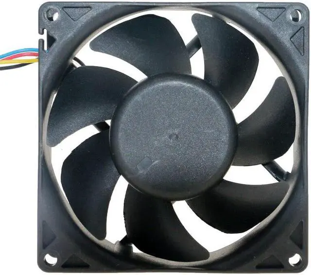 Alt view image 4 of 4 - PMD1209PLB1-A 9cm 92mm fan 9032 9232 DC 12V 7.8W D ell chassis cooling fan