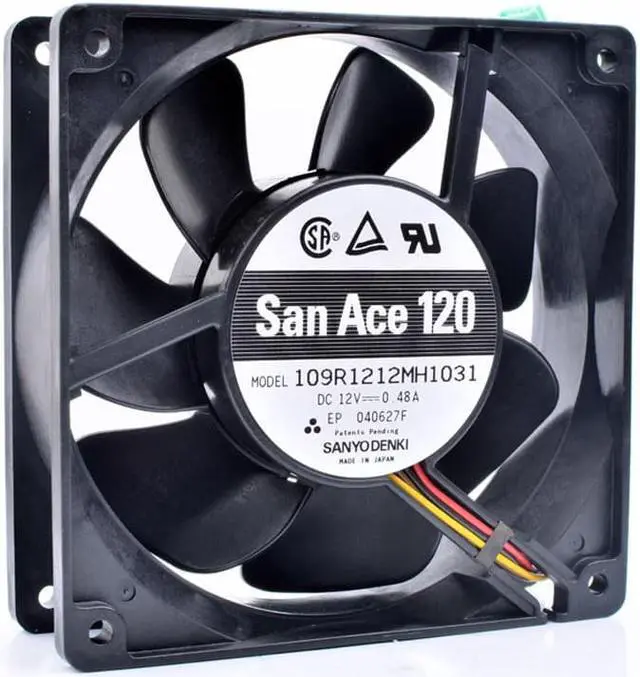 Main image of 109R1212MH1031 12cm 12038 120x120x38mm 12V 0.48A 4 line server chassis cooling fan