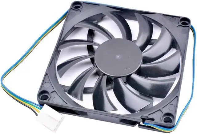 Alt view image 2 of 3 - R128010SU  8cm 80x80x10mm 8010 DC12V 0.35A 4 lines pwm computer motherboard ultra-thin cpu cooling fan