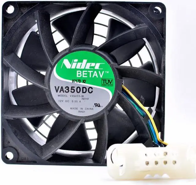 Alt view image 3 of 4 - VA350DC V35453-359cm 9038 92x92x38mm 12V 0.55A server cooling fan