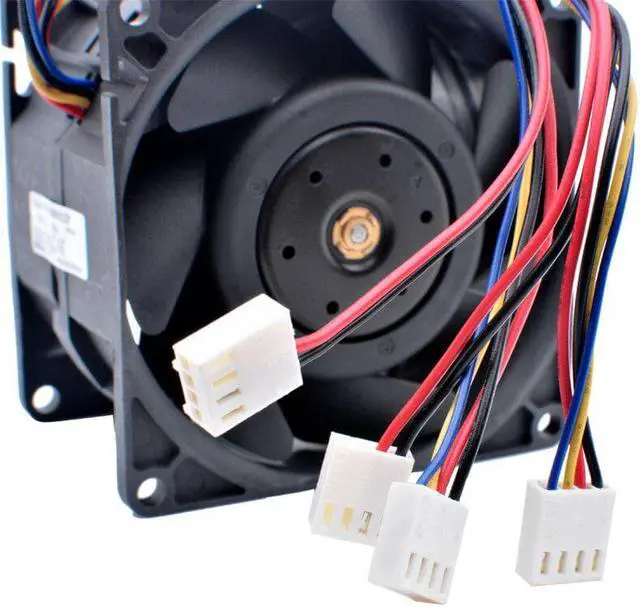 Alt view image 4 of 4 - PIH080M12P 80mm fan 80x80x56mm DC12V 12.00A 4 wires 4pin Ultra-high-speed and high-pressure cooling fan for server chassis