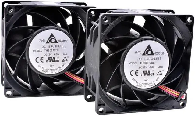 Main image of THB0812BE 8cm 80mm fan 80mm fan 8038 DC12V 6A Dual fan combination large air volume server fan