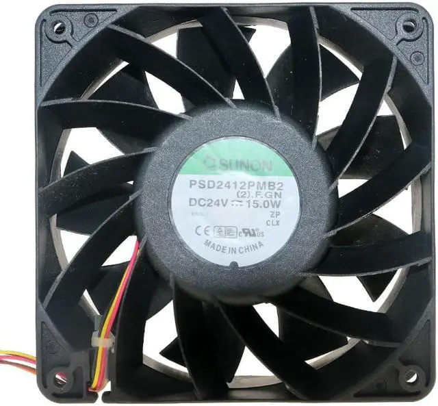 Alt view image 2 of 4 - PSD2412PMB2 120mm fan 12038 12cm  DC 24V 15.0W Double ball bearing large air volume inverter cooling fan