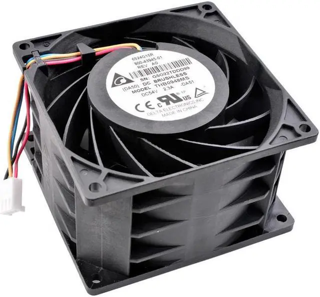 Alt view image 4 of 4 - G5O22TDDD99 THB0948MS 9cm 9056 92x92x56mm DC54V 2.3A Large air volume booster server cooling fan