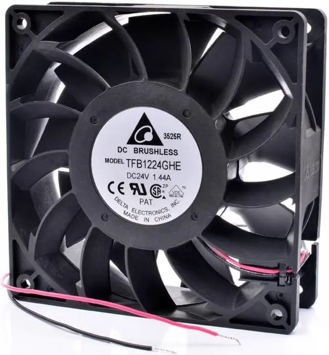 Alt view image 2 of 4 - TFB1224GHE 12cm 120mm fan 120x120x38mm DC24V 1.44A Cooling fan for printer or inverter