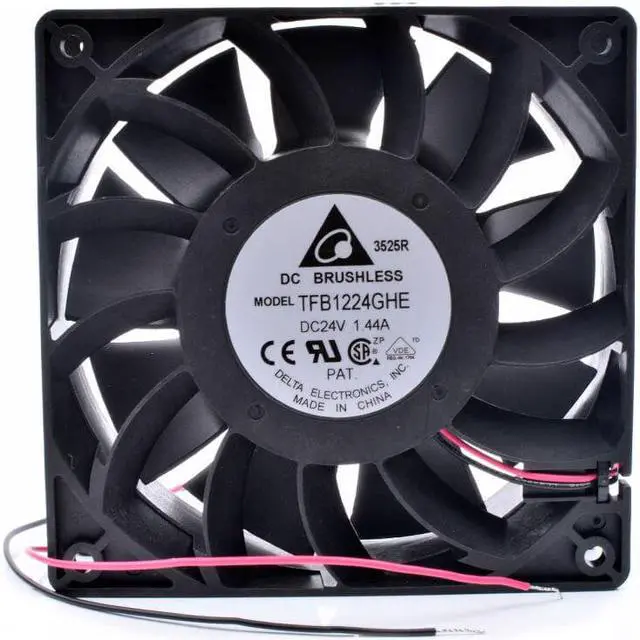 Alt view image 4 of 4 - TFB1224GHE 12cm 120mm fan 120x120x38mm DC24V 1.44A Cooling fan for printer or inverter