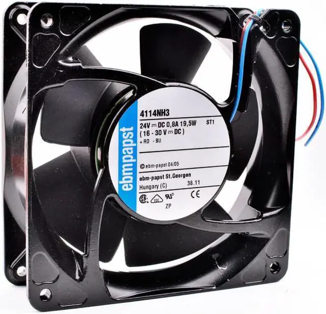 Main image of 4114NH3 12cm 12038 120mm 120x120x38mm DC24V 0.8A 19.5W Metal frame inverter cooling fan