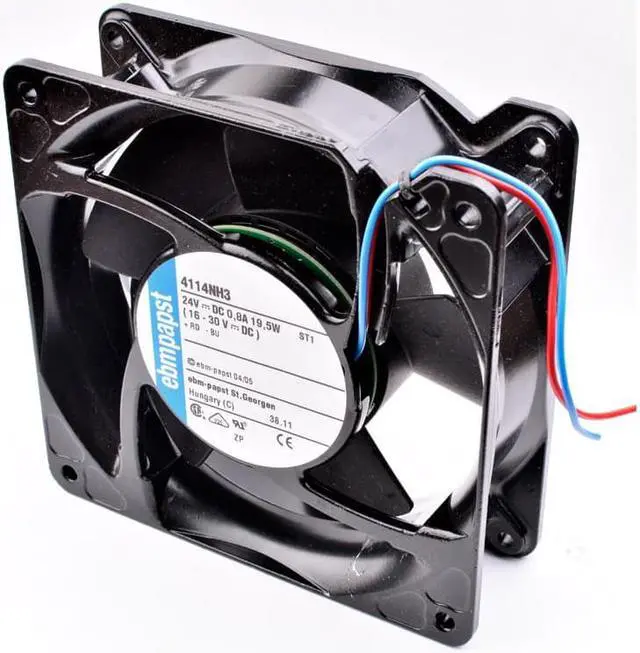 Alt view image 2 of 4 - 4114NH3 12cm 12038 120mm 120x120x38mm DC24V 0.8A 19.5W Metal frame inverter cooling fan