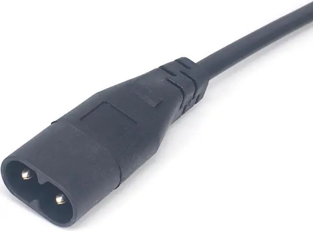 Alt view image 3 of 6 - IEC 320 C8 Male Plug to C7 Female Connector AC Power Cord , Type Figure 8 Power Extension Cable Length:(1.8M)
