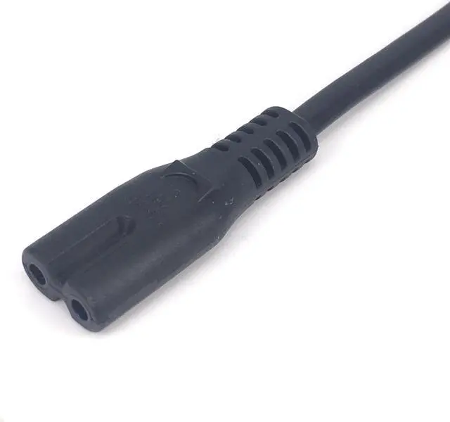 Alt view image 4 of 6 - IEC 320 C8 Male Plug to C7 Female Connector AC Power Cord , Type Figure 8 Power Extension Cable Length:(1.8M)
