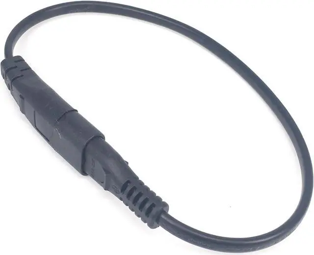 Alt view image 6 of 6 - IEC 320 C8 Male Plug to C7 Female Connector AC Power Cord , Type Figure 8 Power Extension Cable Length:(1.8M)
