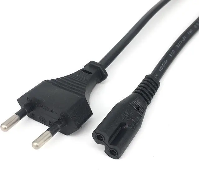 Alt view image 3 of 6 - 1pcs 3M EU Power cable cord Figure 8 C7 to Euro Eu European 2 pin AC Plug power cable cord for cameras,printers,notebook etc