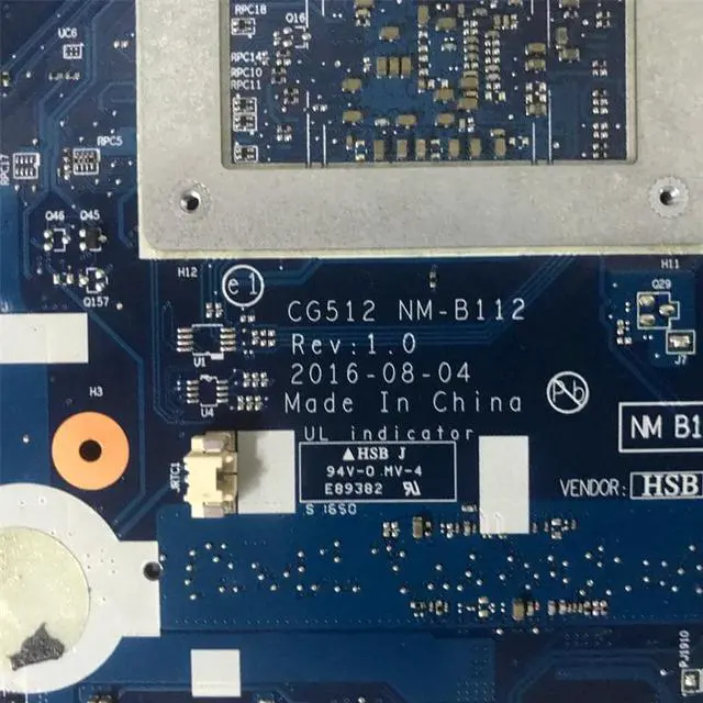 Alt view image 3 of 3 - CG512 NM-B112 5B20M56009 Mainboard For 110-15AST Laptop Motherboard With E2-9000 A6-9200 A9-9400 CPU R5 M430 2GB(A9-9400  CPU)