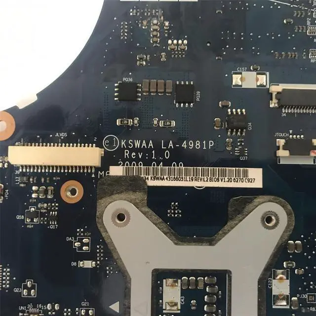 Alt view image 4 of 4 - Laptop Motherboard For L500 L550 Main Board K000080430 KSWAA LA-4981P