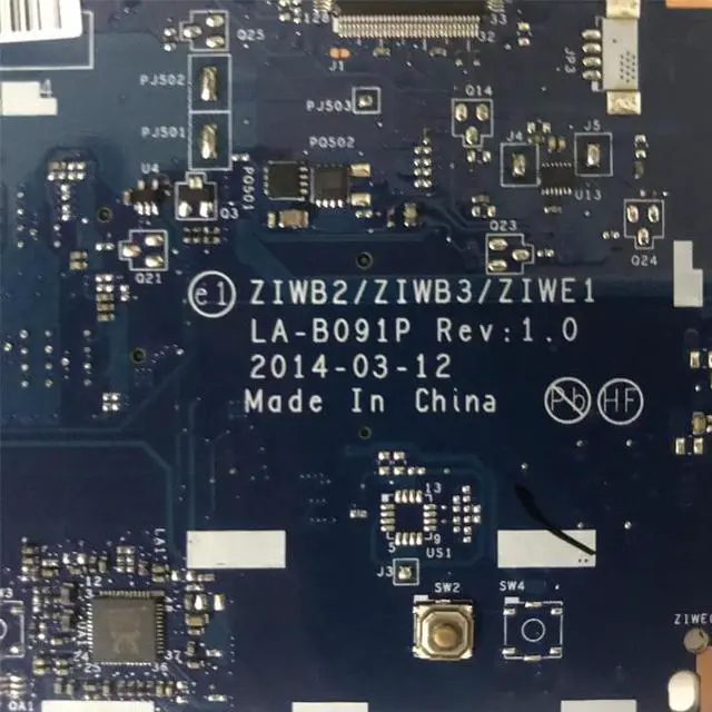 Alt view image 3 of 3 - For B50-70 N50-70 LA-B091P Mainboard Notebook Motherboard With 3825 3558 I3 I5 I7 CPU(I3  CPU)